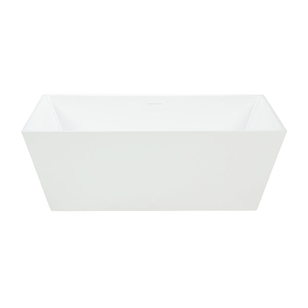 Thin Edges Square Freestanding Bathtub 66'' II