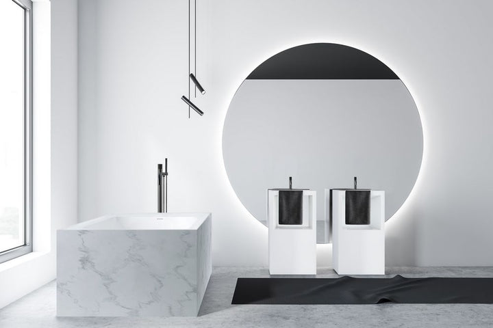 Luxurious MONROE-BK Matte Black Kitchen Faucet: Timeless design, versatile functionality.