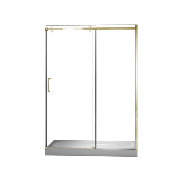 48'' brushed brass shower door