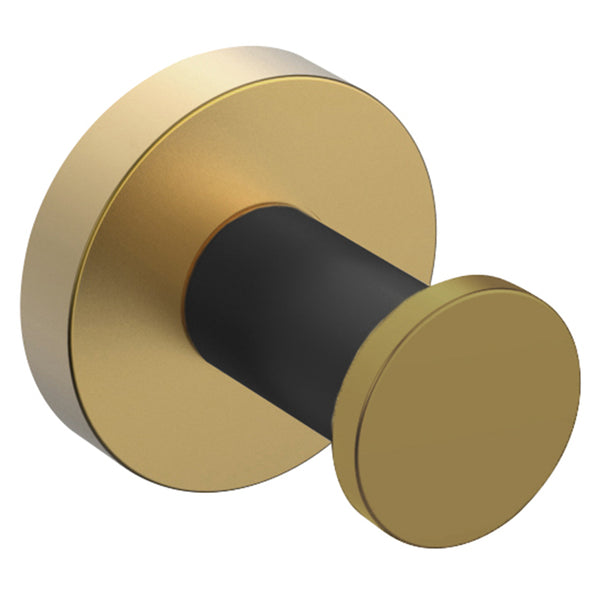 Matte Black & Gold Robe Hook