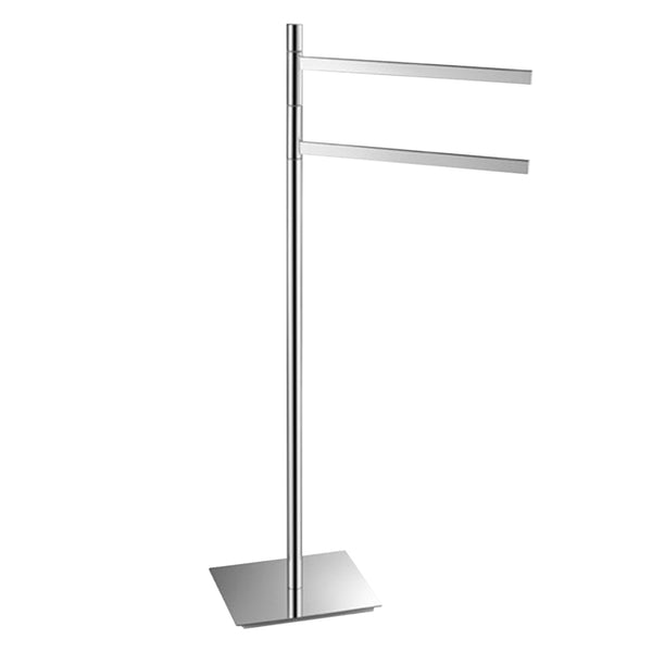 Round Freestanding Towel Holder Chrome