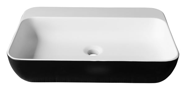 15’’X23’’ rectangular solid surface vessel sink