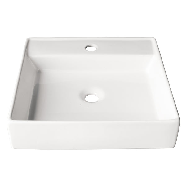 17’’X17’’ square porcelain vessel sink