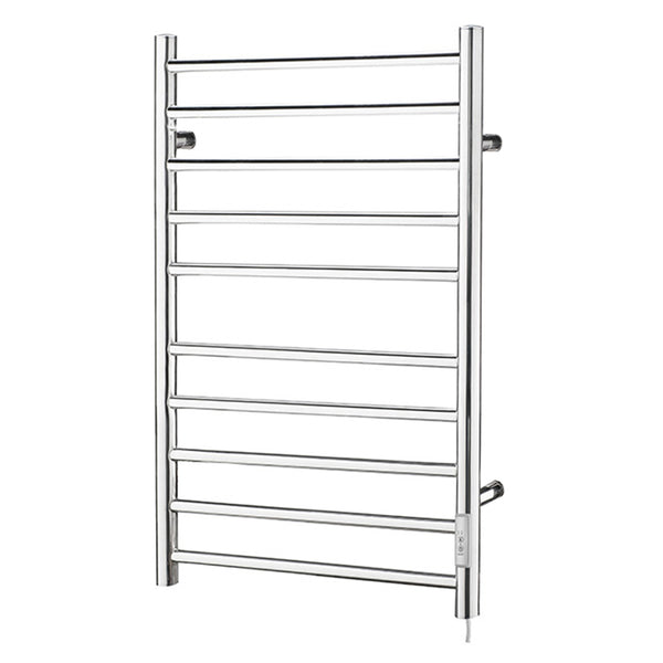 Chrome Towel Warmer 10 Bars Round