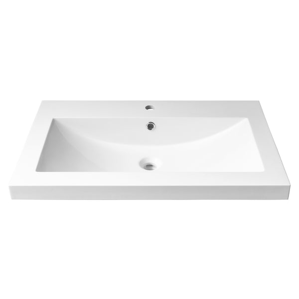 18''X 30'' semi-recessed polymer sink