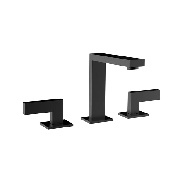 Matte Black Square Faucet W 2 Handles