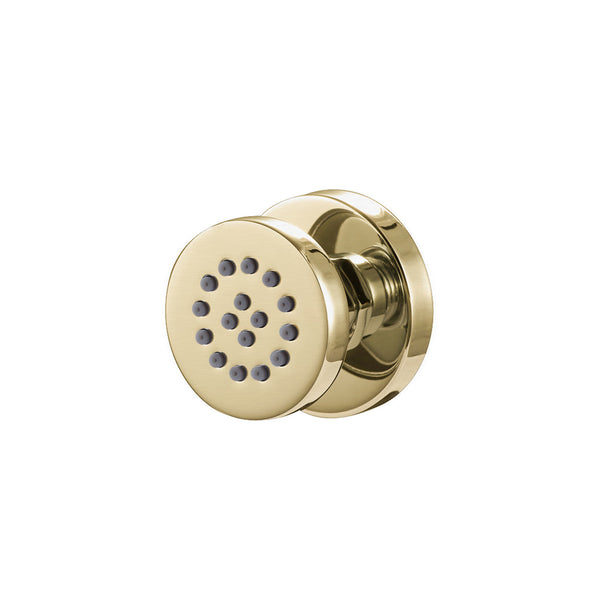 4 movable brushed brass (gold) round body jets