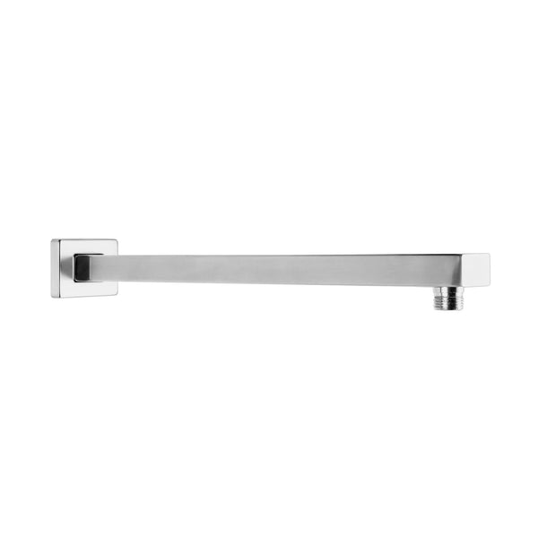 Bras de douche rectangulaire chromé 16''