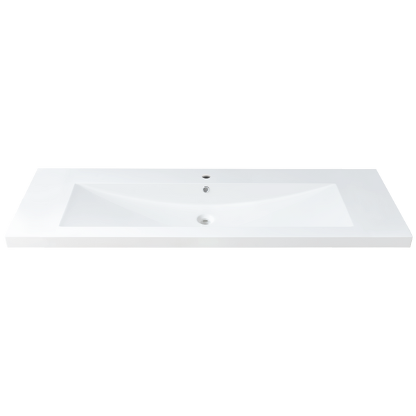 48''X 21’' semi-recessed polymer sink